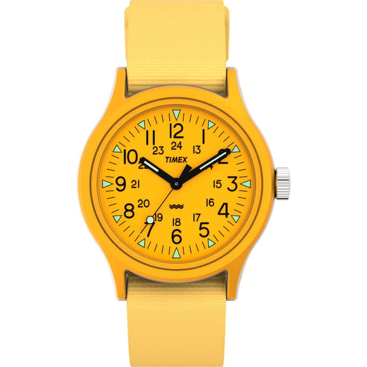 Timex Military 36 mm Yellow Dial Men Analog Watch- TW2W91200