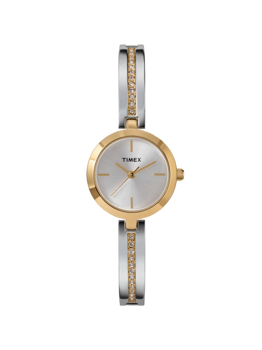 TIMEX Main Street Round 25mm Silver Dial Analog Women Watch TW2W96200E6