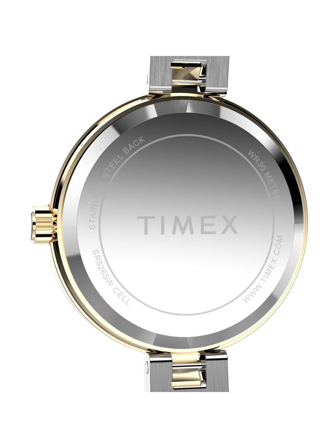 TIMEX Main Street Round 25mm Silver Dial Analog Women Watch TW2W96200E6
