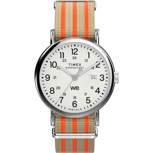 Timex Weekender 40 mm White Dial Men Analog Watch- TW2Y08900