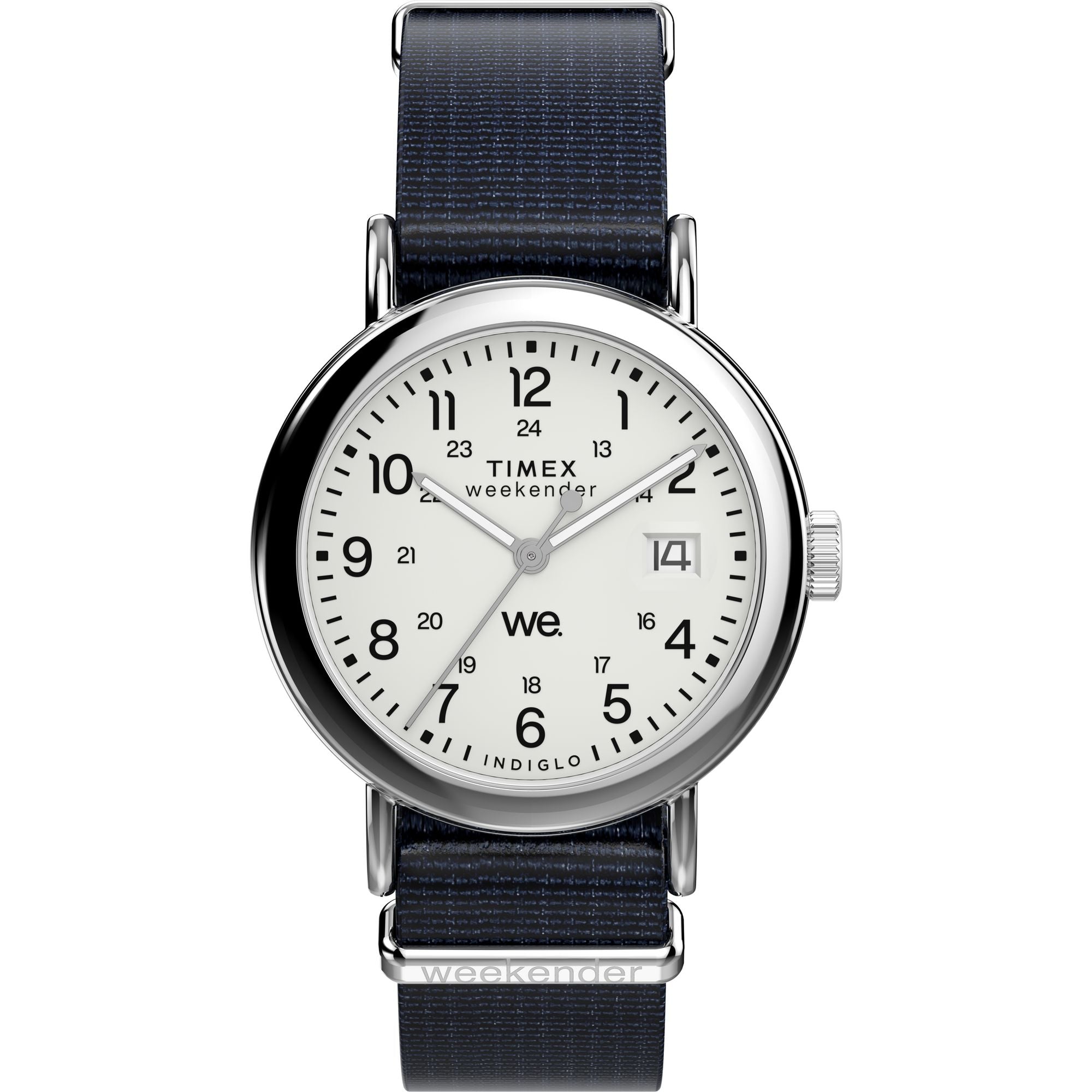 Timex Weekender 37 mm White Dial Unisex Watch TW2Y09000