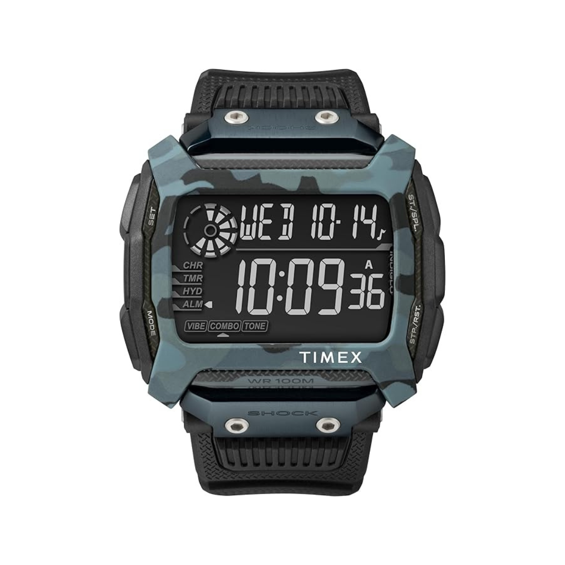Timex Command Rectangle 54mm Black Dial Digital Men Watch TW5M18200