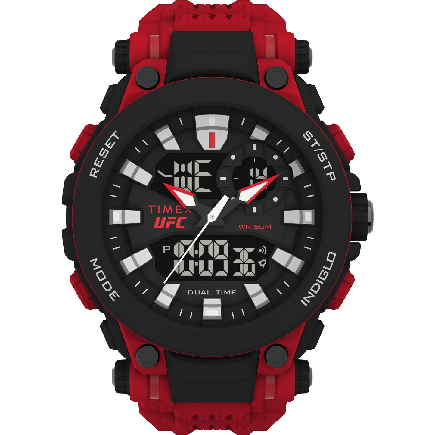 Timex UFC Strength 50 mm Men Black Dial Analog-Digital Watch - TW5M53000