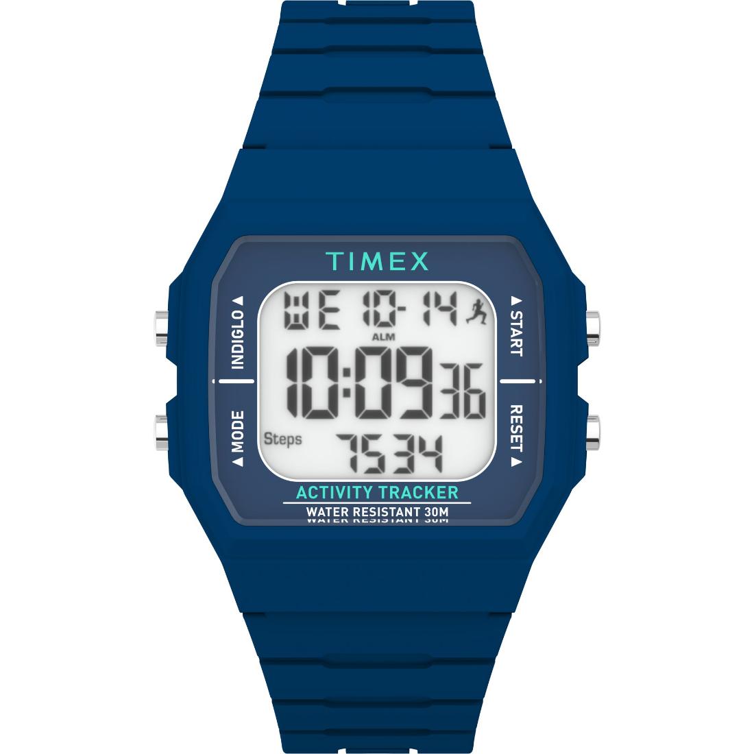 Timex Sport 40 mm White Dial Unisex Digital Watch- TW5M55700