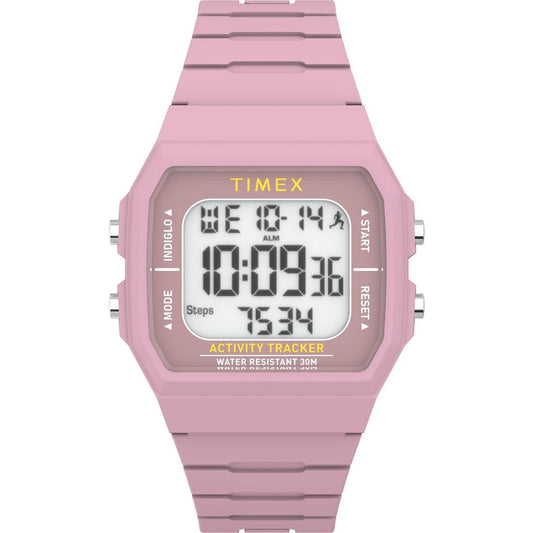 Timex Sport 40 mm White Dial Unisex Digital Watch- TW5M55800