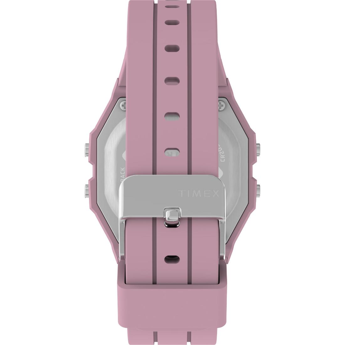 Timex Sport 40 mm White Dial Unisex Digital Watch- TW5M55800
