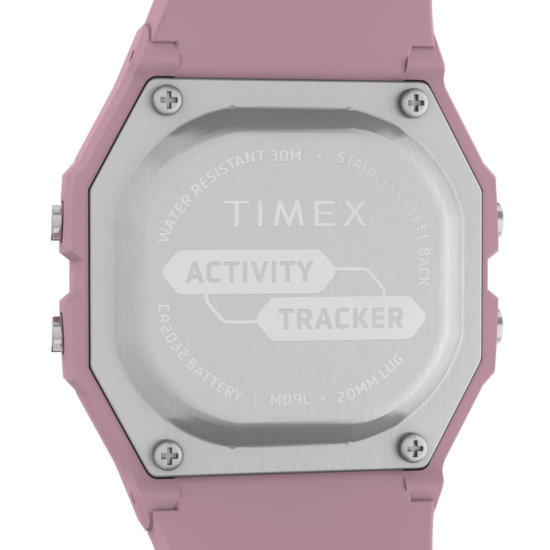 Timex Sport 40 mm White Dial Unisex Digital Watch- TW5M55800