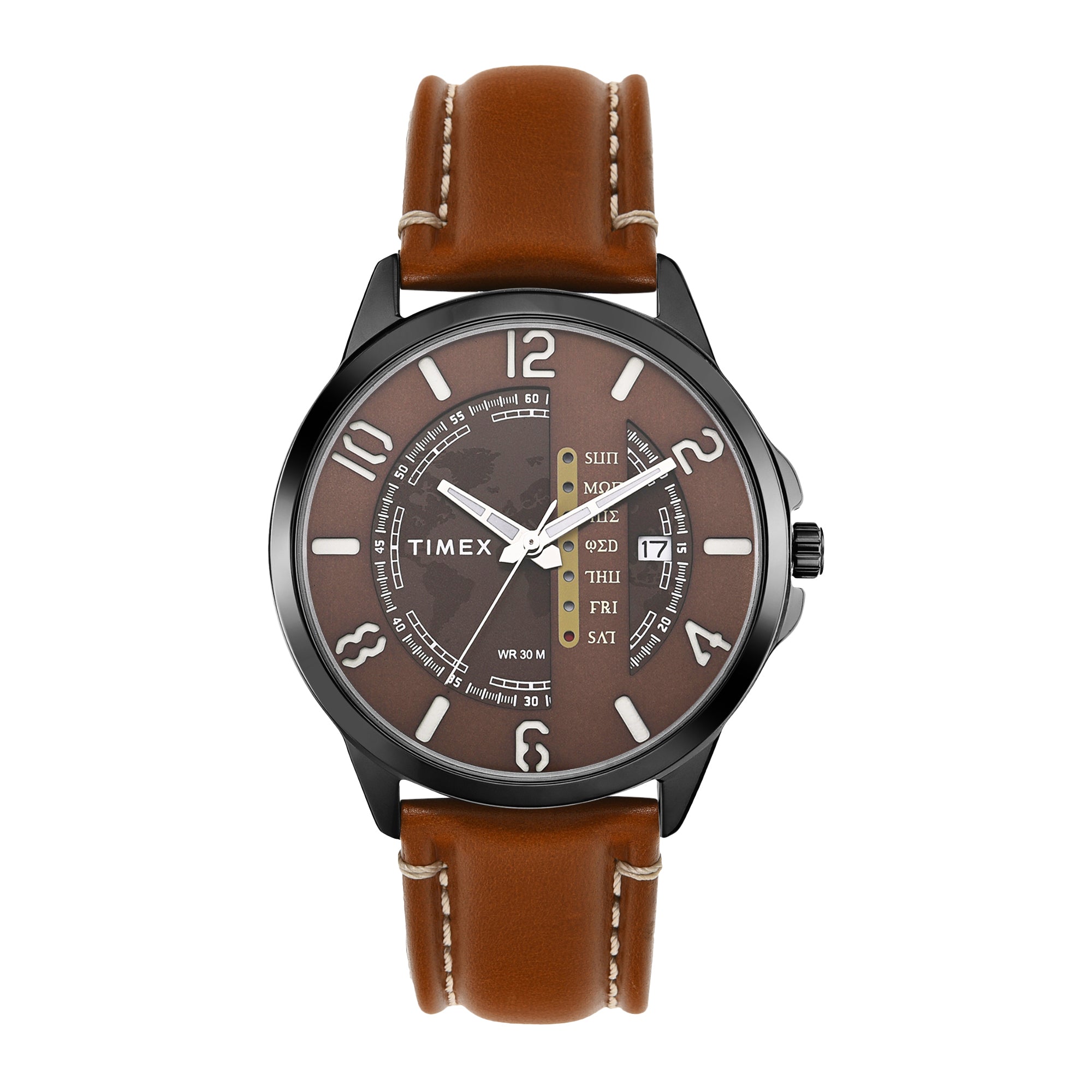 Timex 45 mm Brown Dial Men Analog Watch TWEG16504