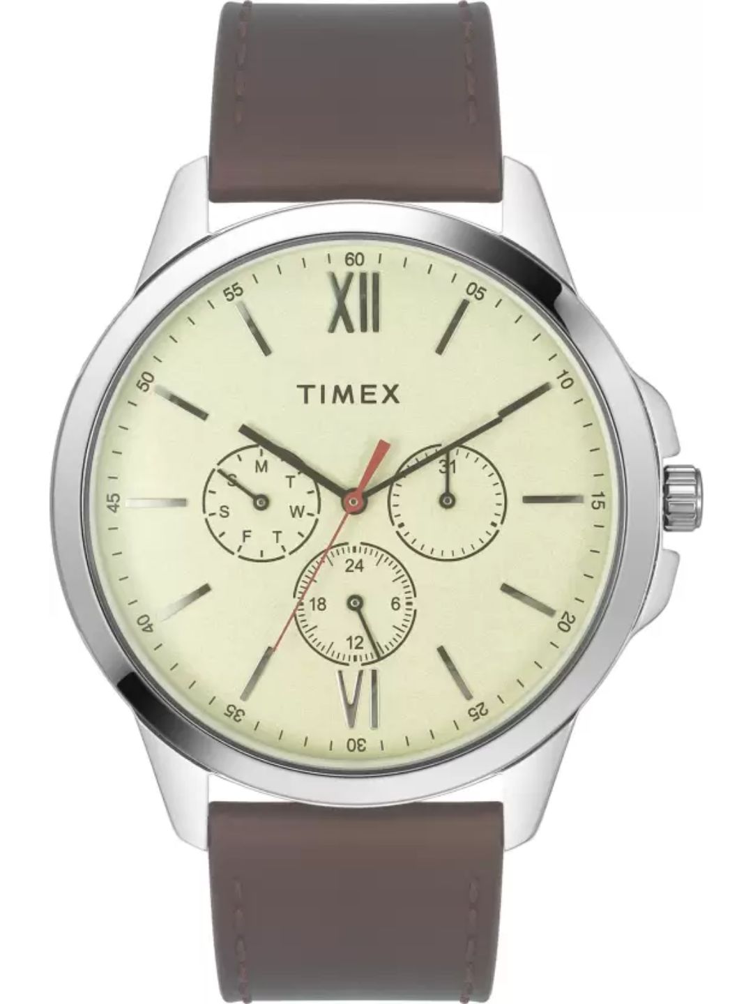 Timex 45 mm Analog Beige Dial Men Watch TWEG165SMU01