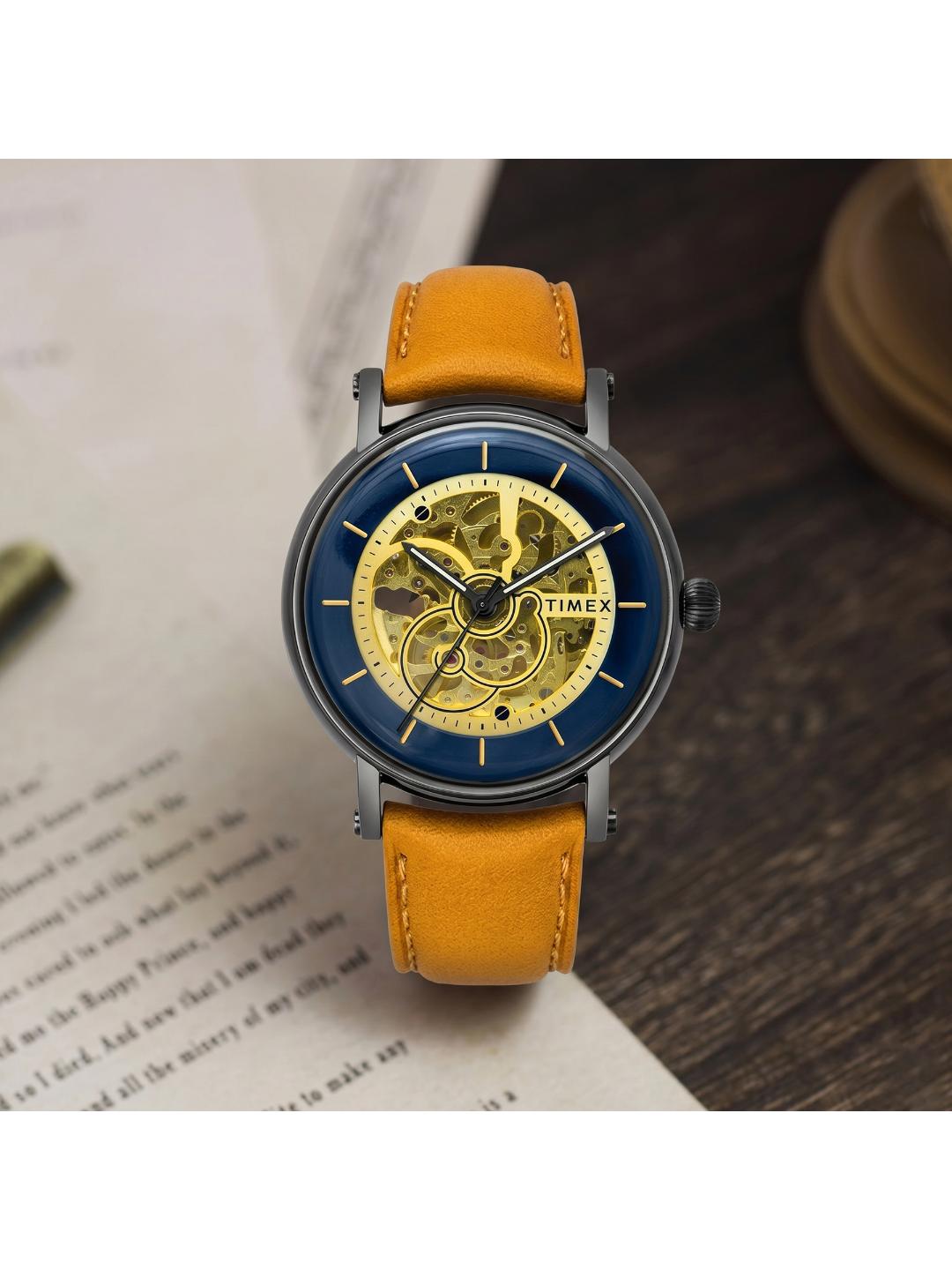 Timex E Class 44mm Blue Dial Analog Men Watch TWEG16711
