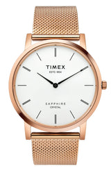 Timex 40 mm Analog White Dial Men Watch TWEG17412