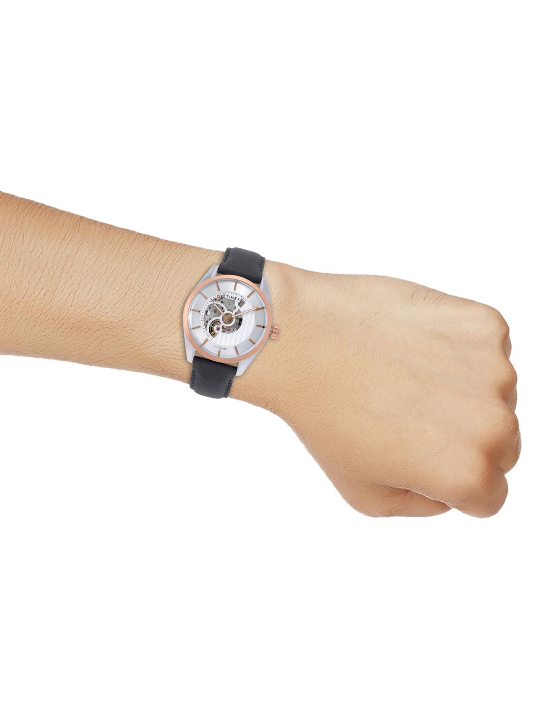 Timex E Class 44mm Silver Dial Analog Men Watch TWEG17502