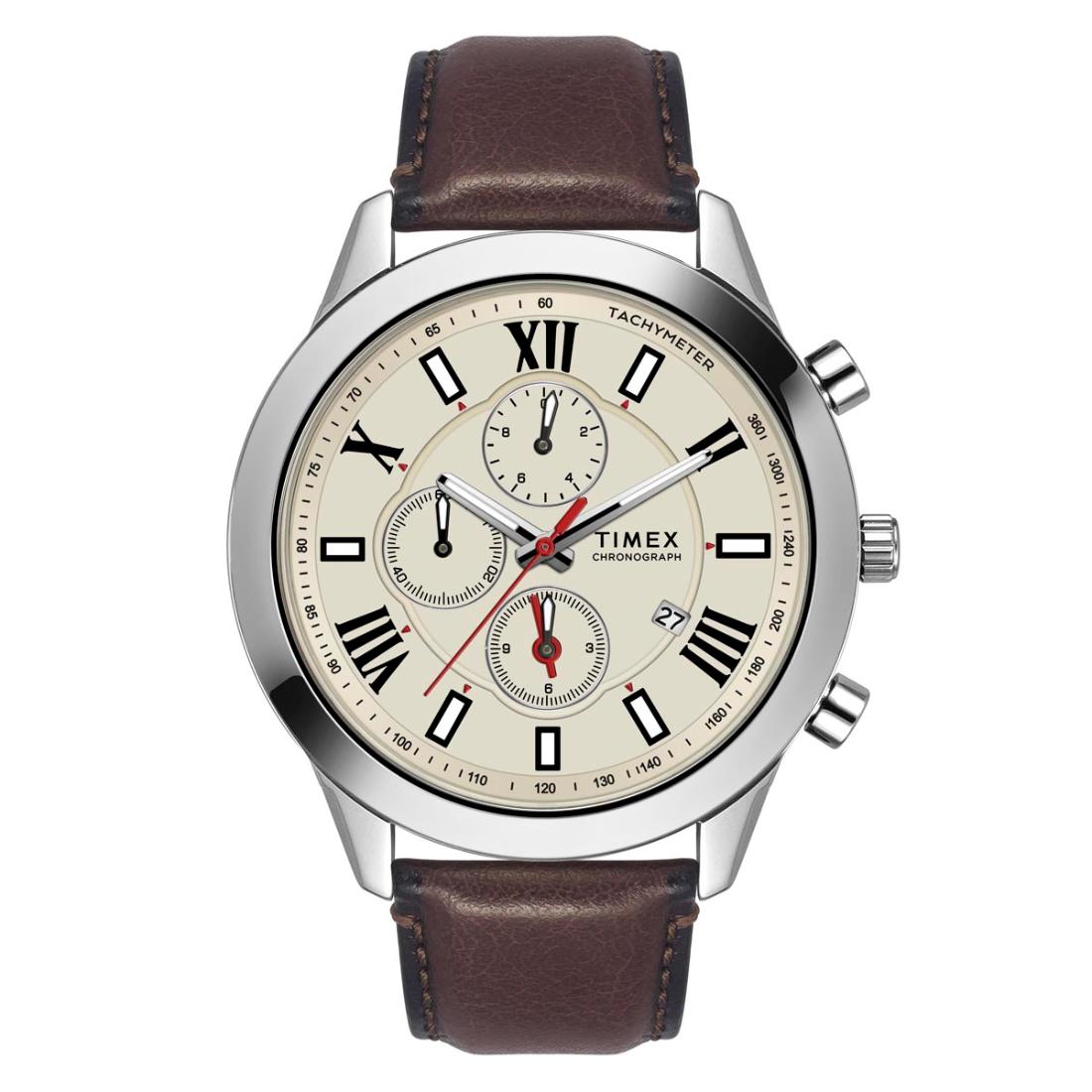 Timex Men Grey 45 mm Dial Analog Watch TWEG18514
