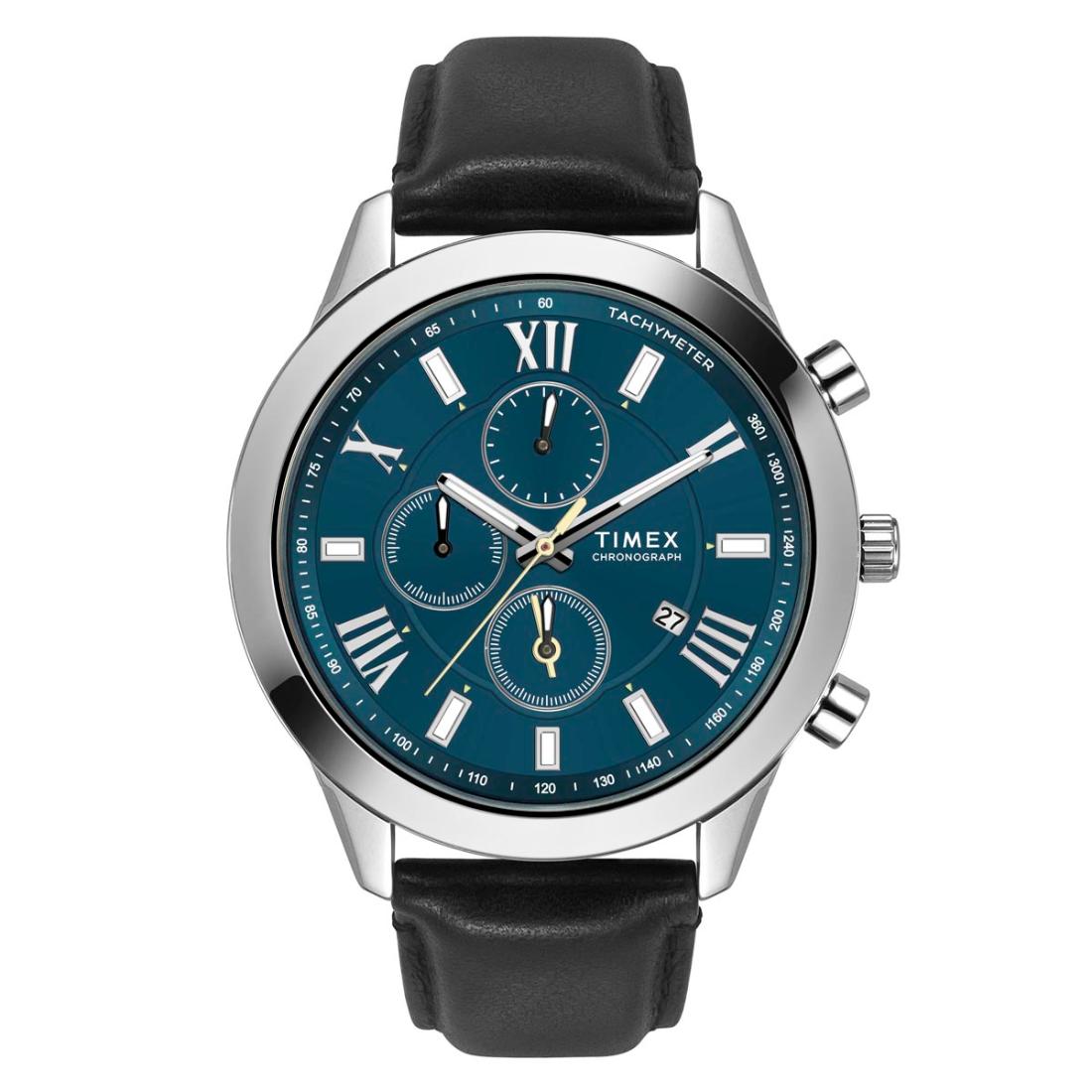 Timex Men Teal 45 mm Dial Analog Watch TWEG18515