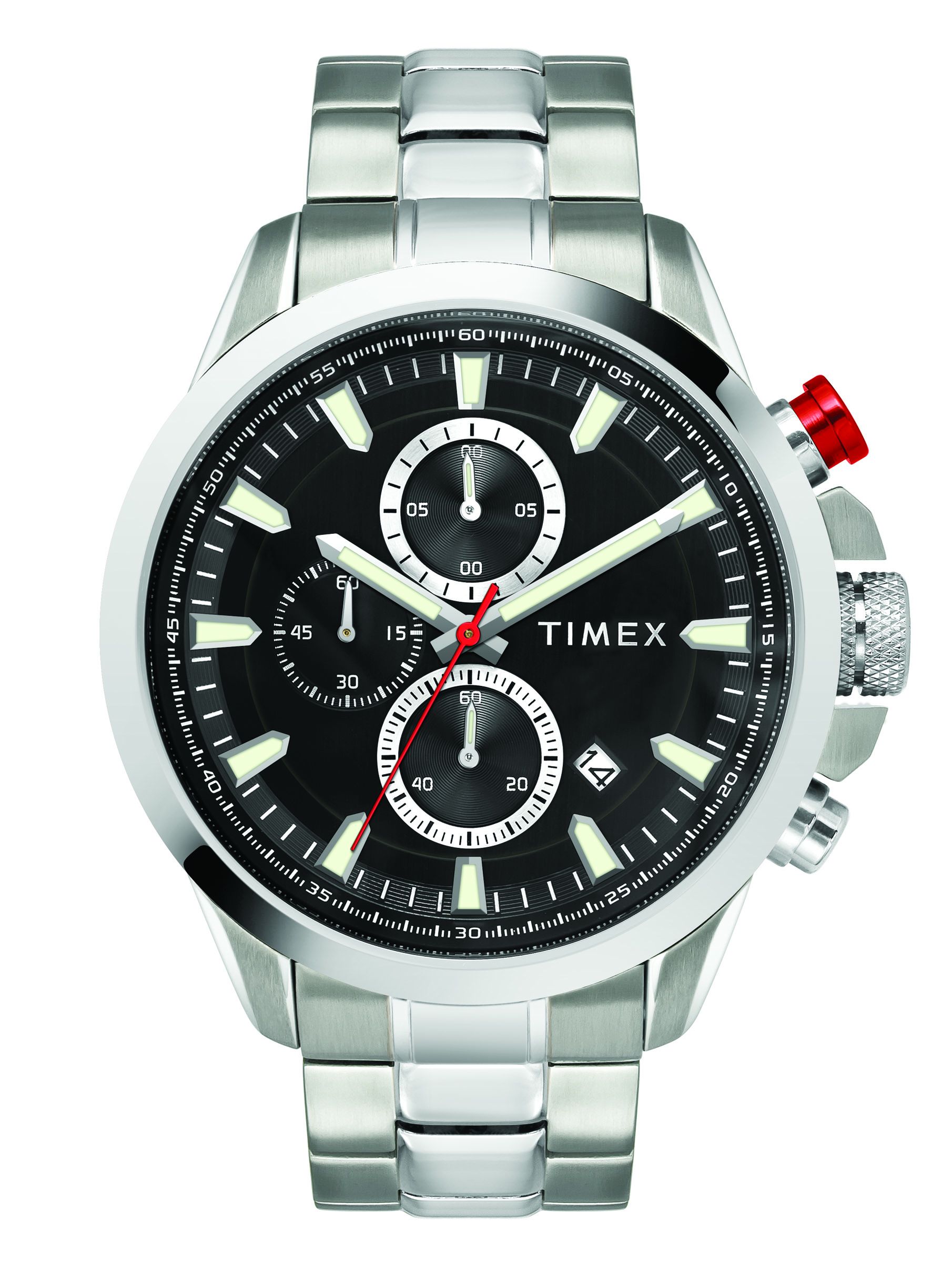 Timex 42 mm E Class Analog Black Dial Men Watch TWEG19300