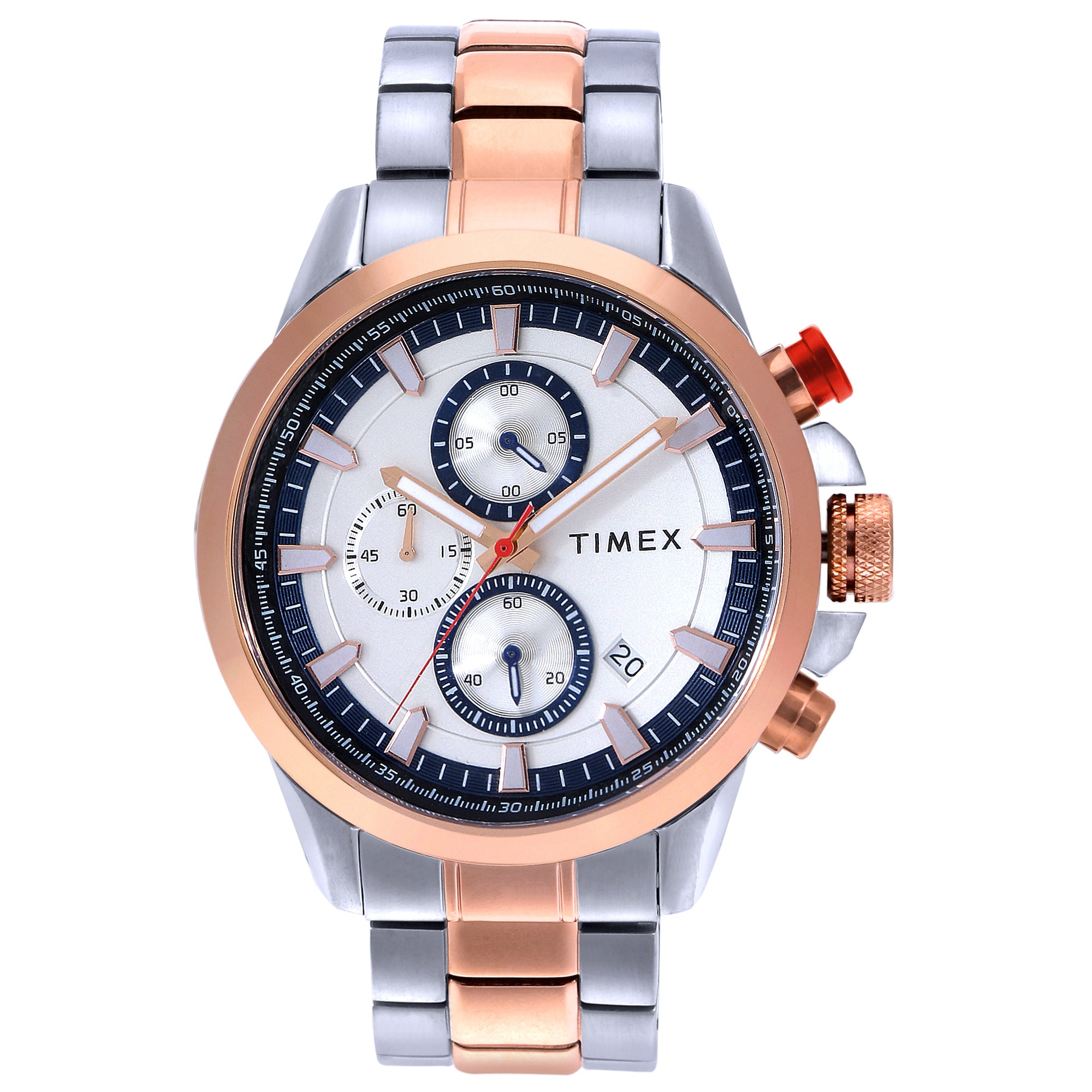 Timex 46 mm E Class Analog Silver Dial Men Watch TWEG19302