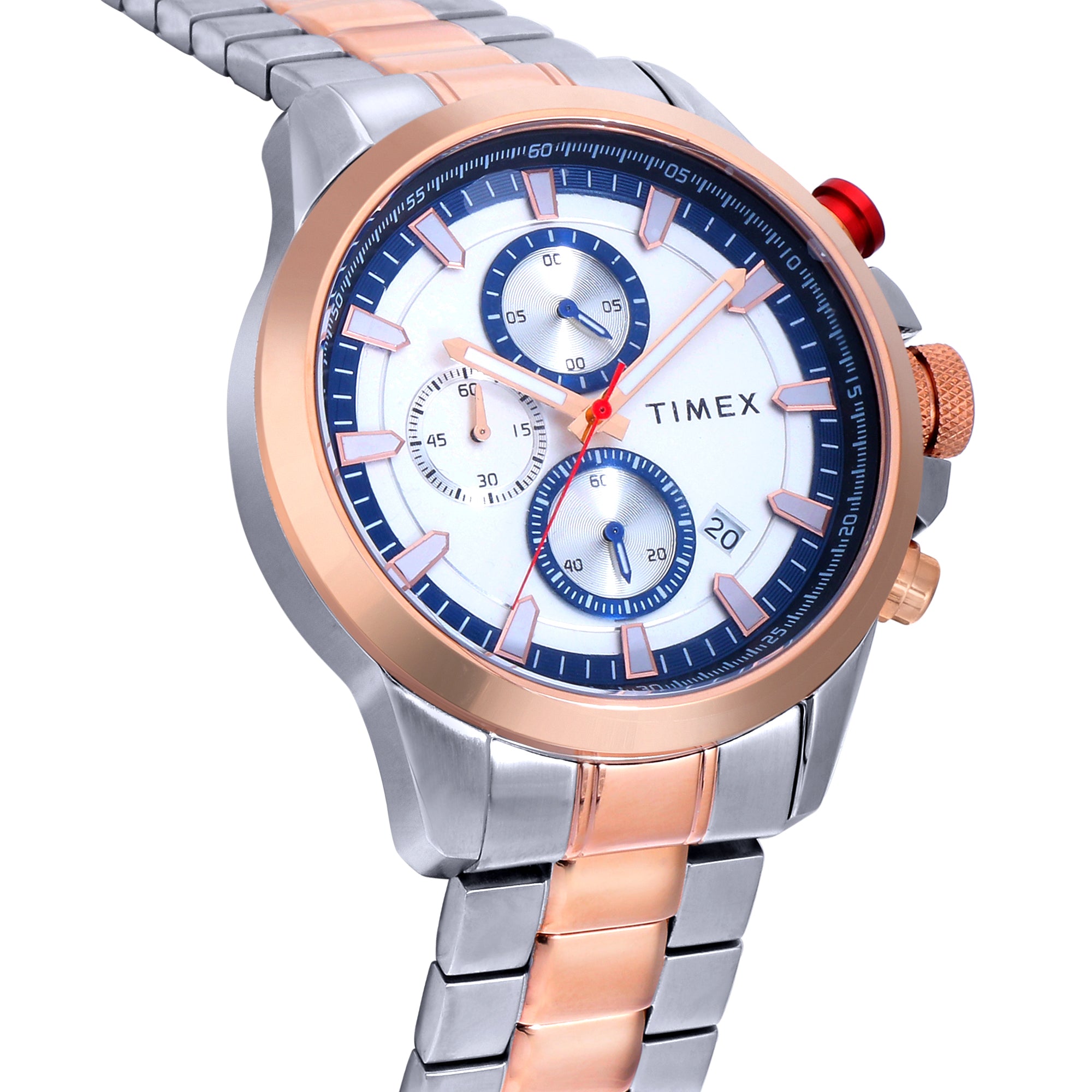Timex 46 mm E Class Analog Silver Dial Men Watch TWEG19302
