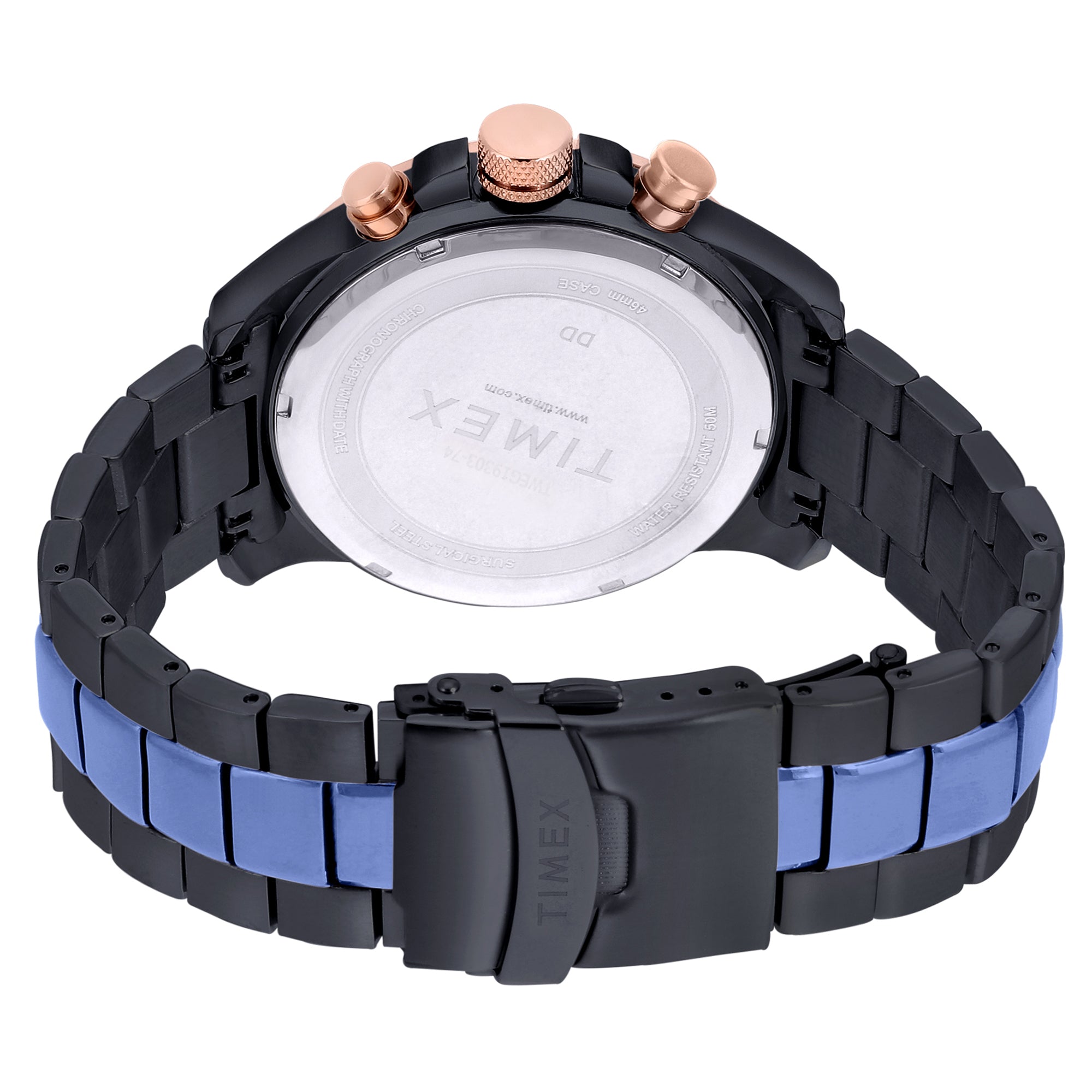 Timex 46 mm E Class Analog Black Dial Men Watch TWEG19303