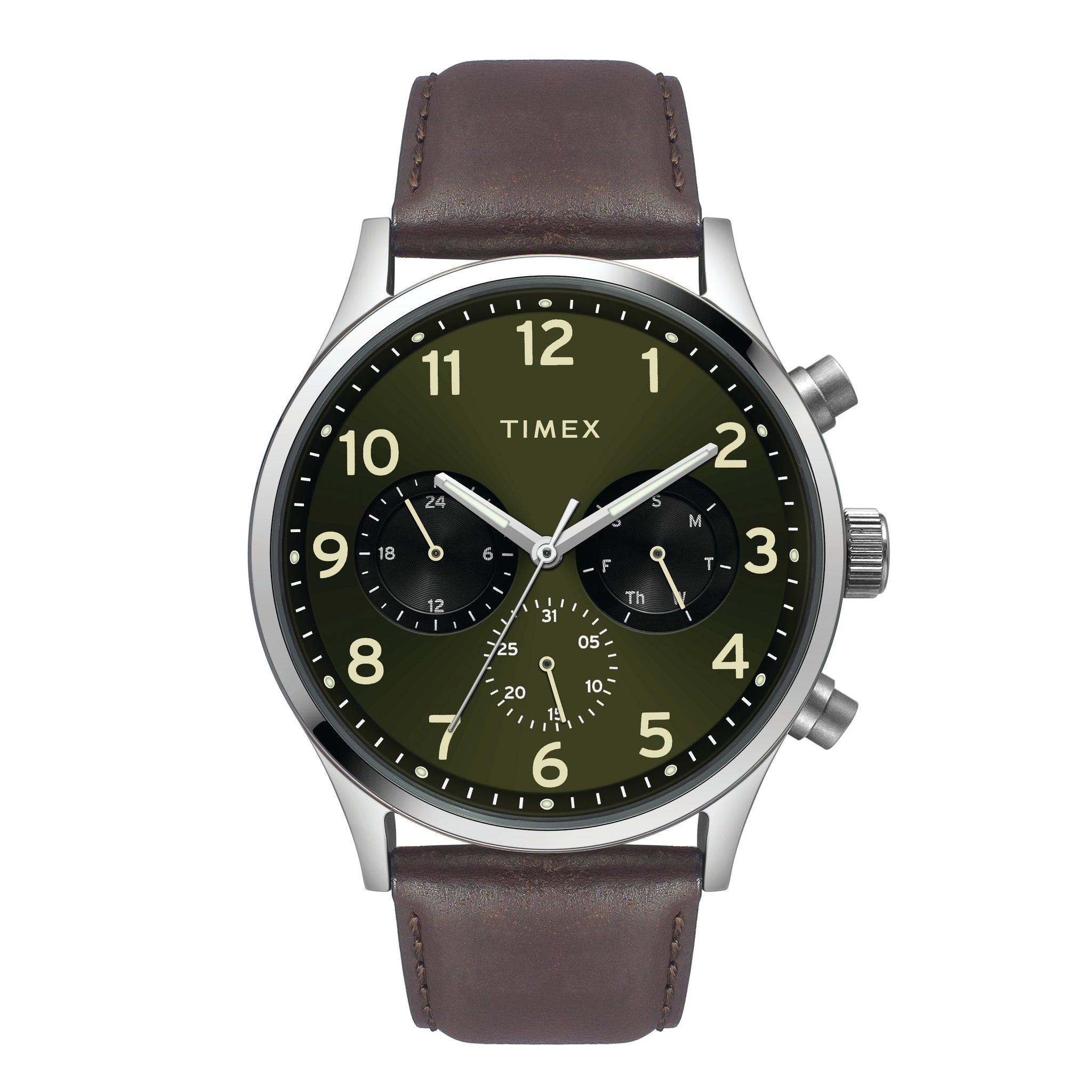 Timex 45 mm Green Dial Men Multifunction Watch TWEG19600