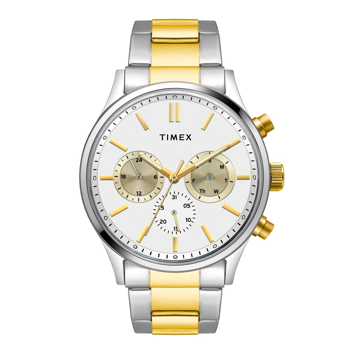 Timex 45 mm White Dial Men Multifunction Watch TWEG19606