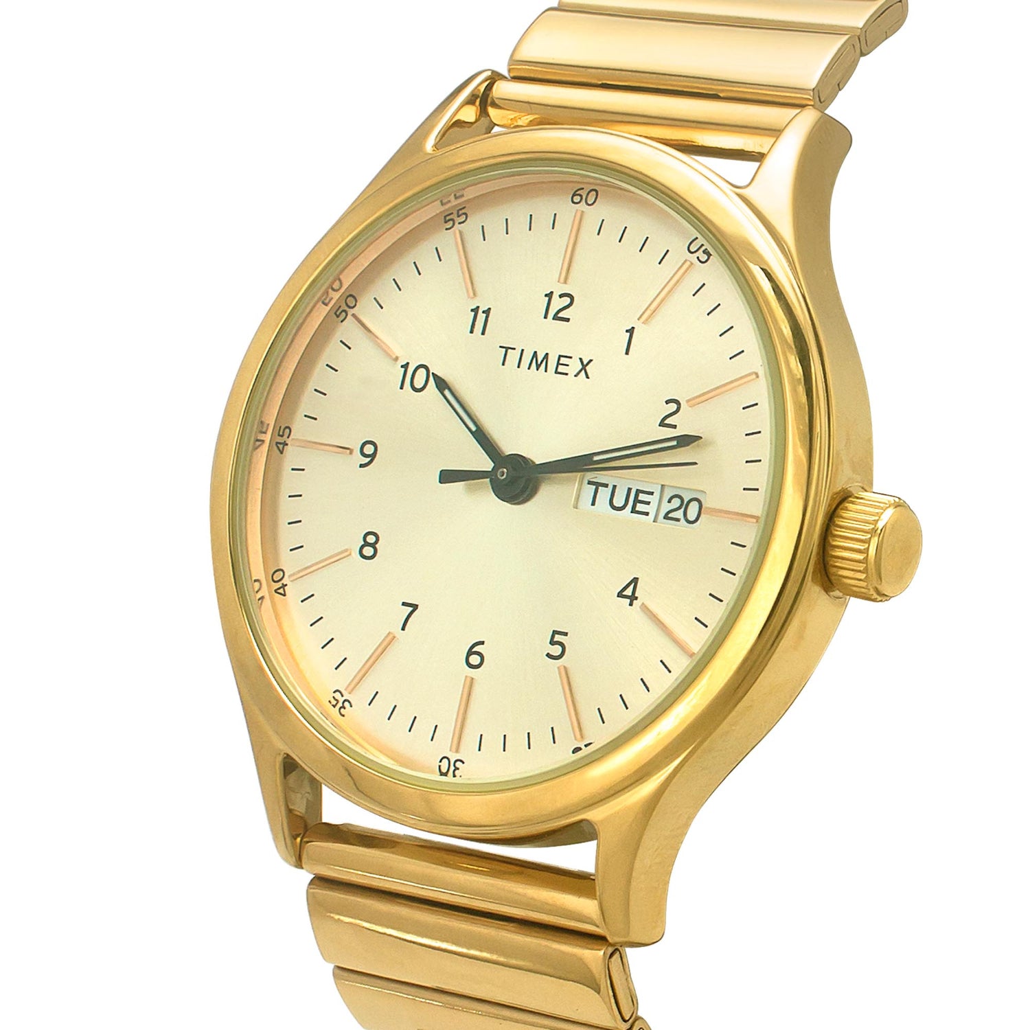 Timex 45 mm Analog Beige Dial Men Smart Watch TWEG19706