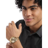 Timex 45 mm Analog Beige Dial Men Smart Watch TWEG19706