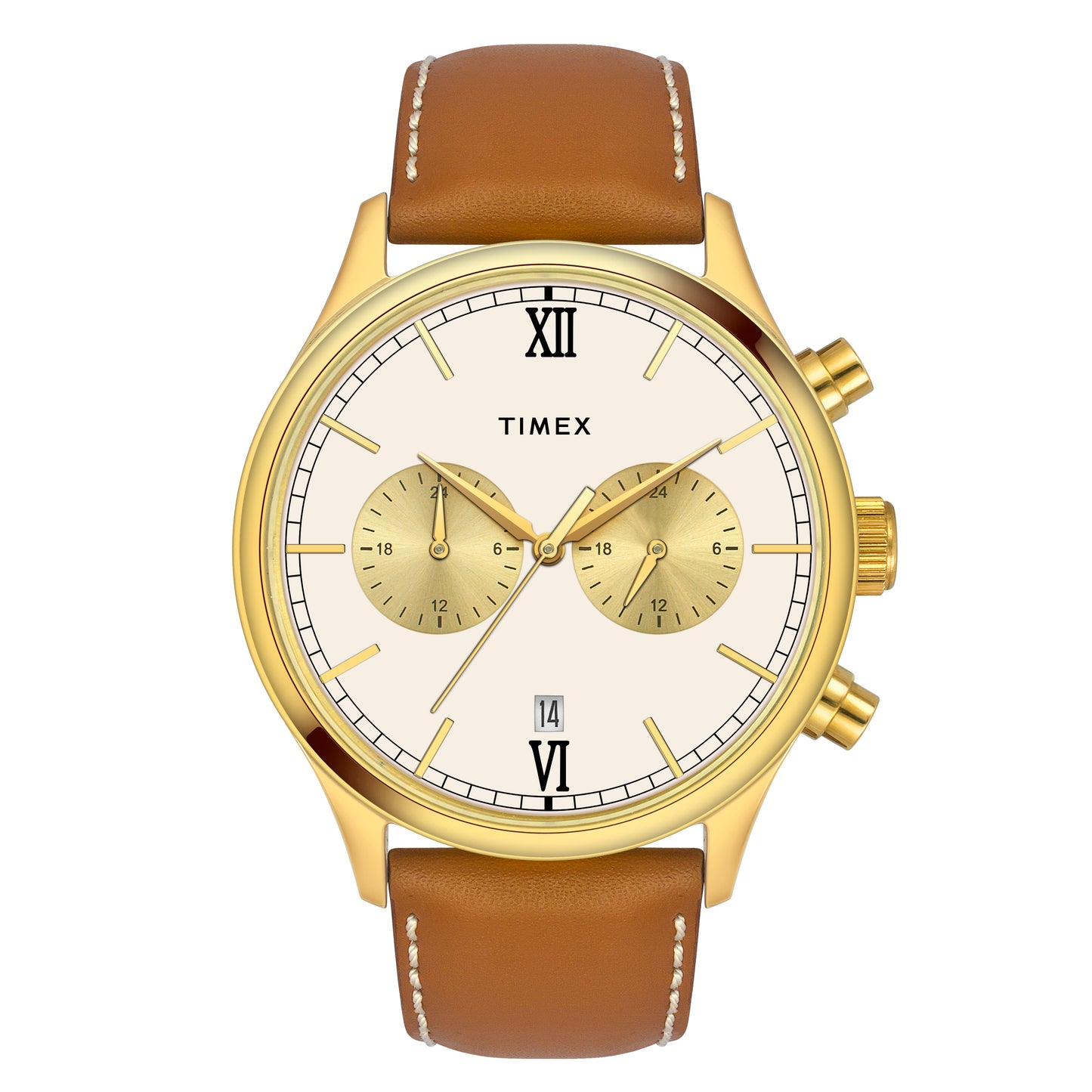 Timex Beige Dial Men Analog Watch - TWEG19806