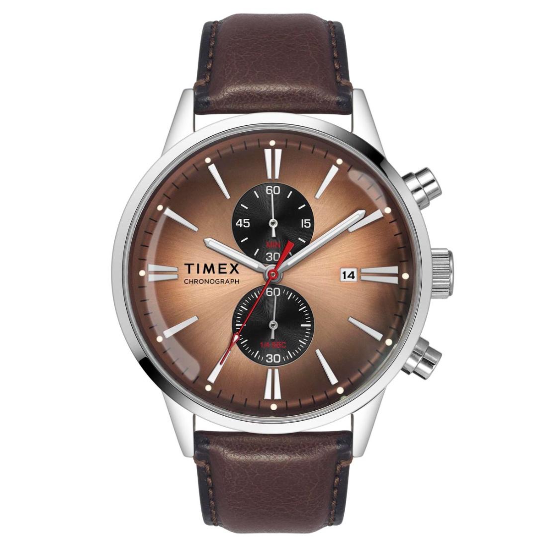 Timex Men Salmon 44 mm Dial Analog Watch TWEG19930