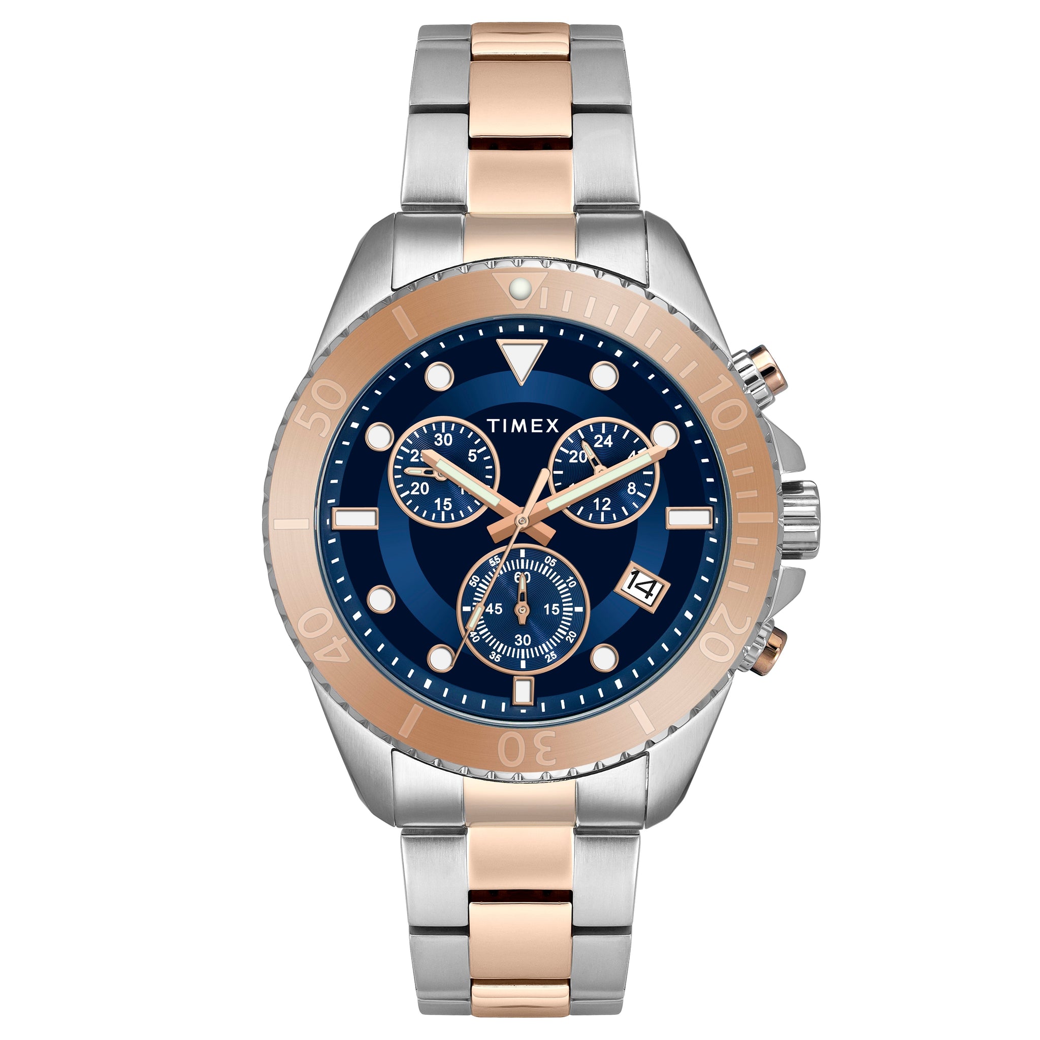 Timex Men Blue Dial Round Analog Watch