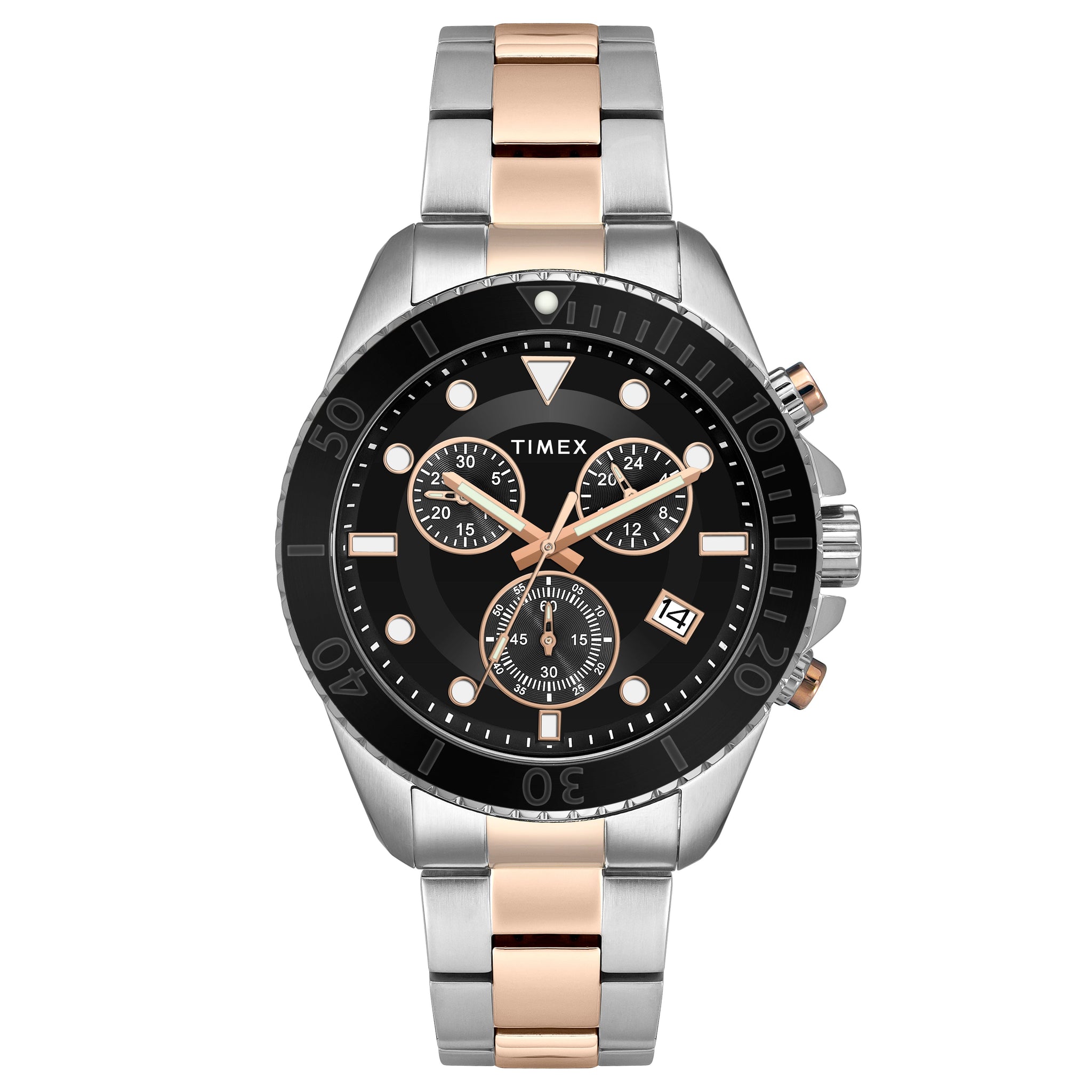 Timex Men Black Dial Round Analog Watch