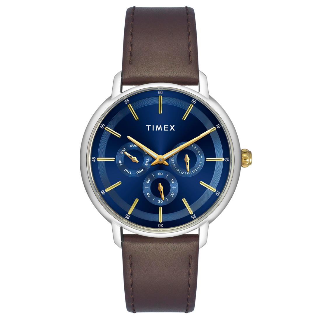 Timex Men 42 mm Size Blue Dial Analog Watch TWEG22001
