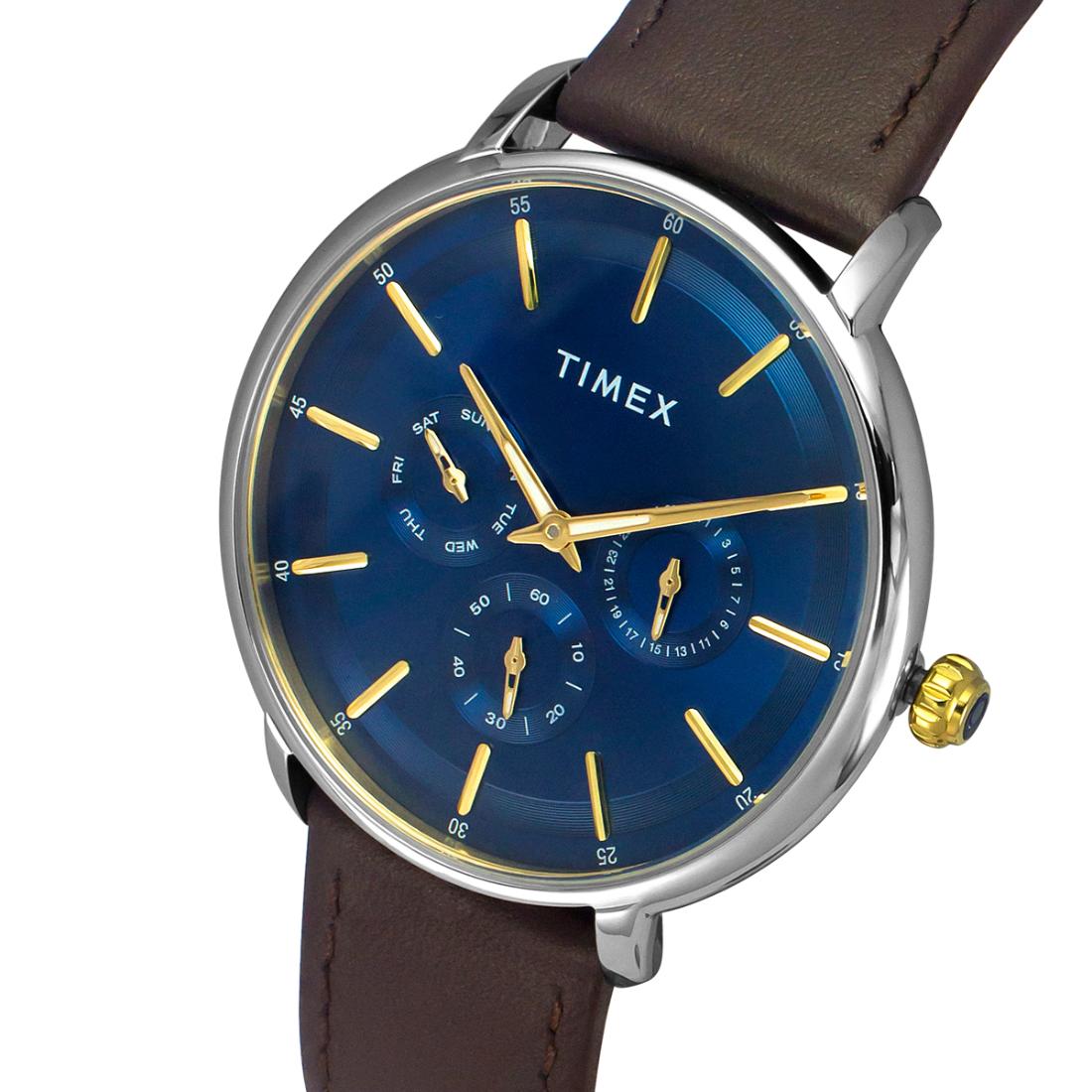 Timex Men 42 mm Size Blue Dial Analog Watch TWEG22001