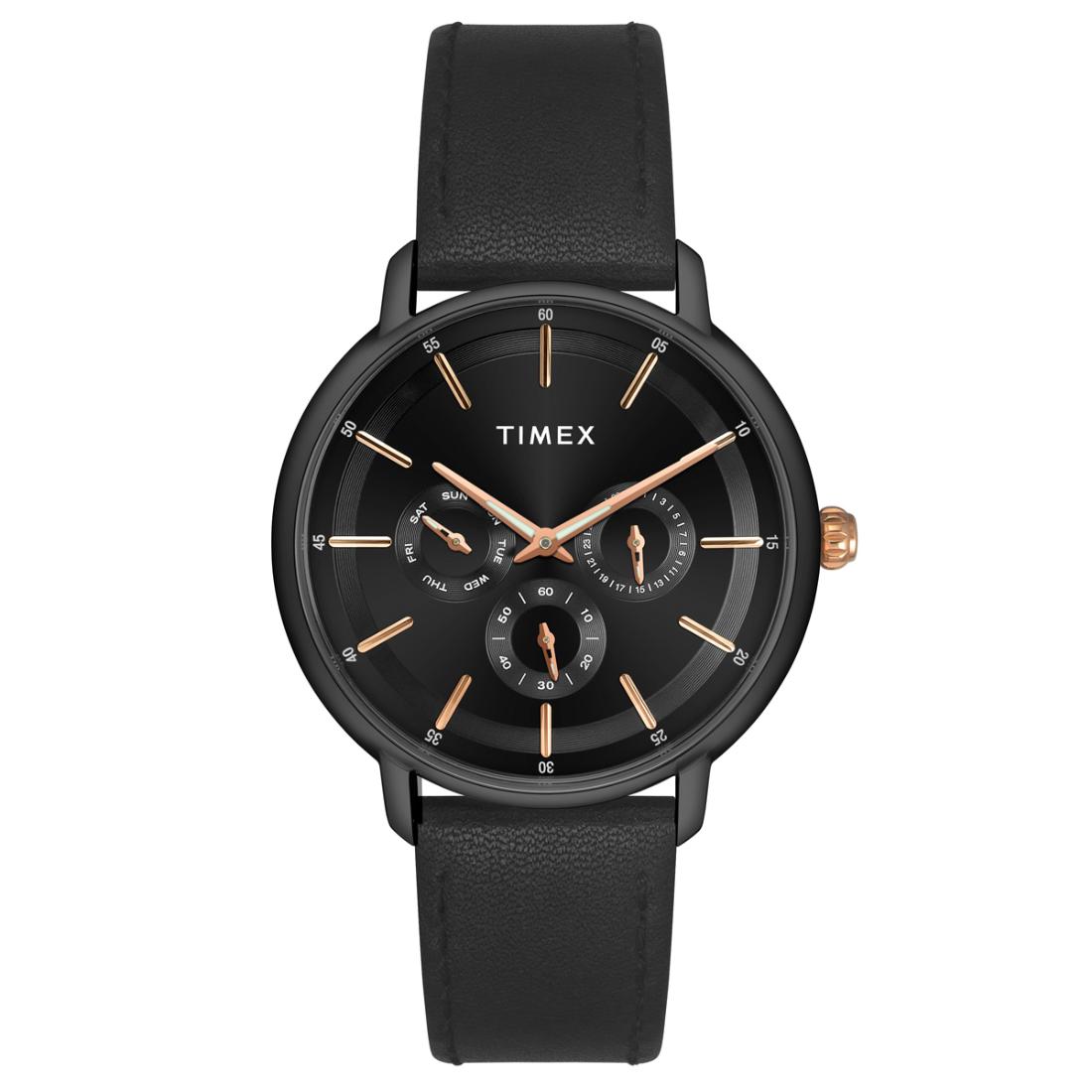 Timex Men 42 mm Size Black Dial Analog Watch TWEG22003