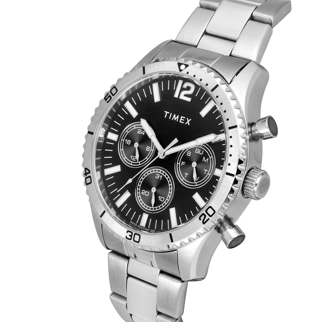 Timex R433 Timex Men 43 mm Size Black Dial Analog Watch TWEG22200 – Only Watches