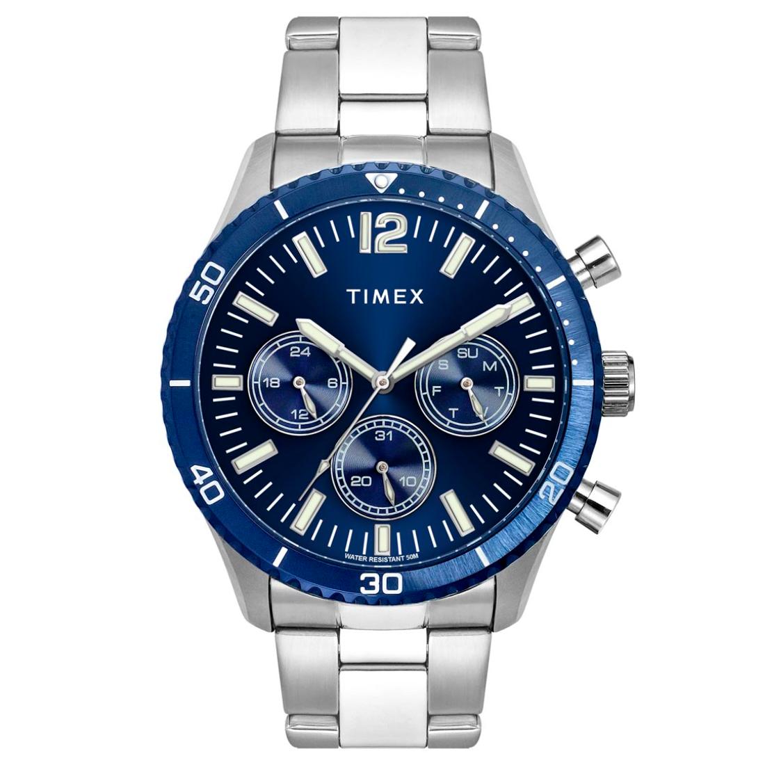 Timex Men 43 mm Size Blue Dial Analog Watch TWEG22203