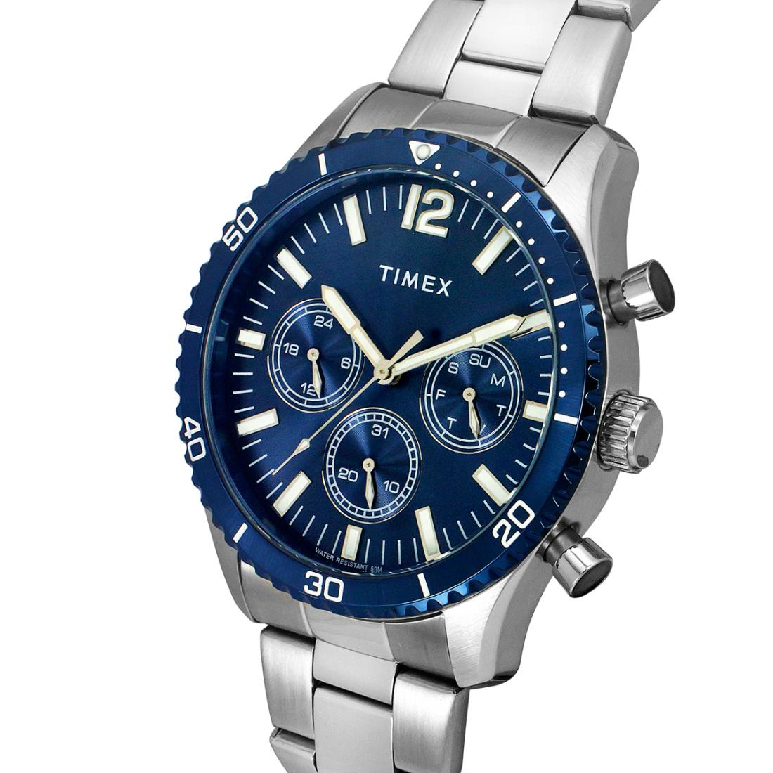 Timex Men 43 mm Size Blue Dial Analog Watch TWEG22203
