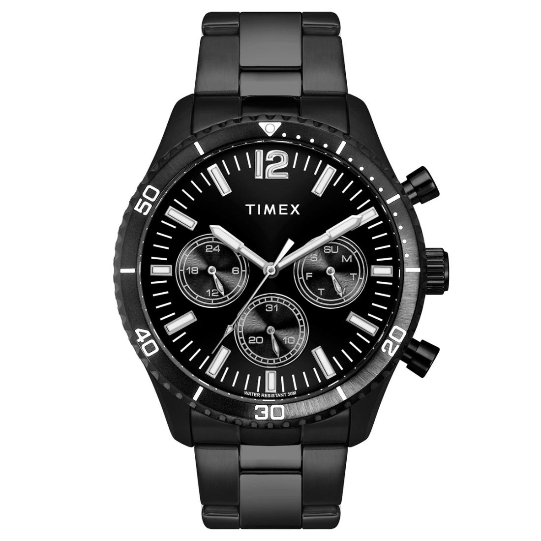 Timex Men 43 mm Size Black Dial Analog Watch TWEG22204