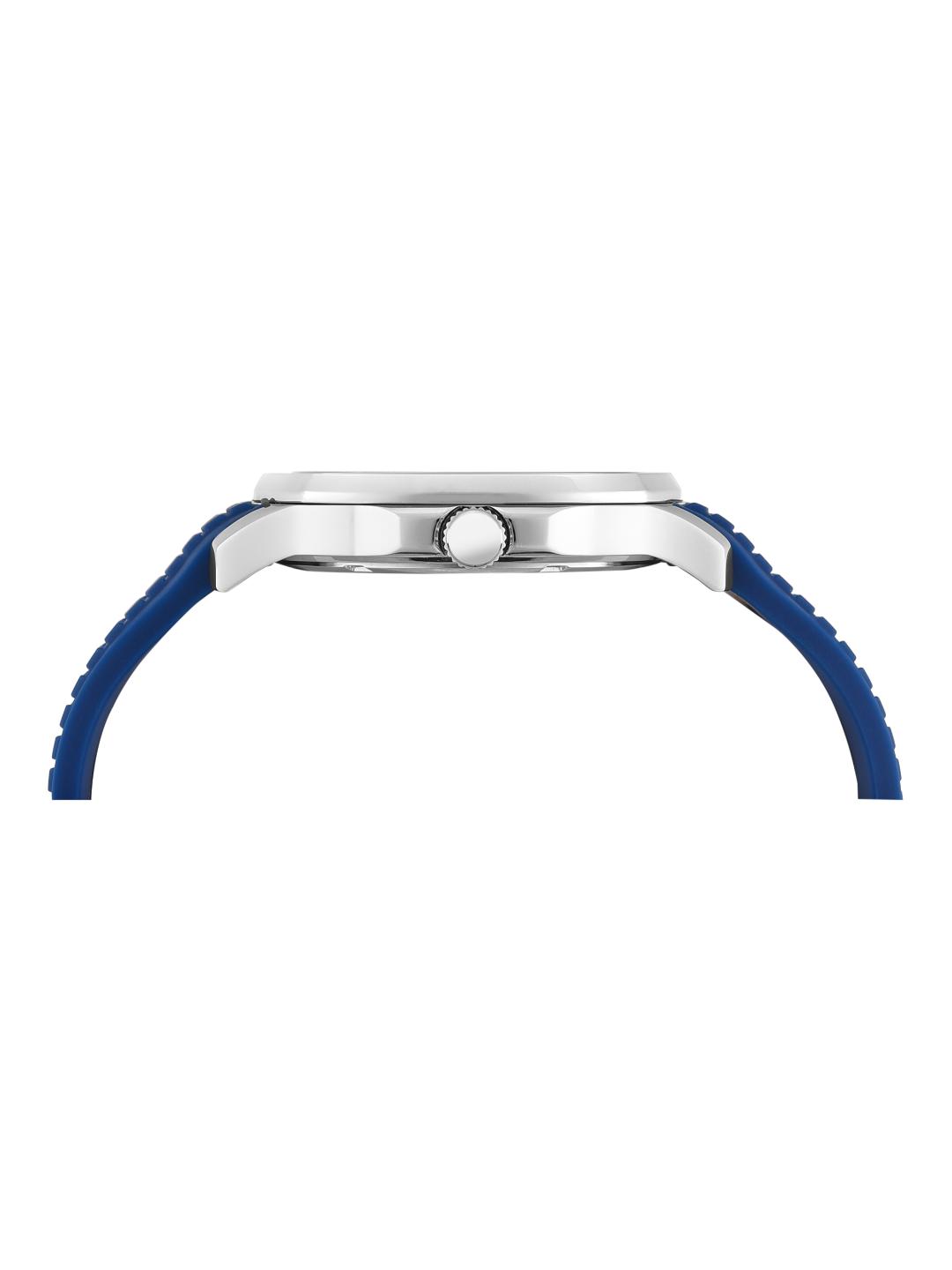 Timex Men 42 mm Quartz Analog Blue Dial Silicon Strap Watch TWEG352SMU02