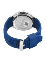 Timex Men 42 mm Quartz Analog Blue Dial Silicon Strap Watch TWEG352SMU02