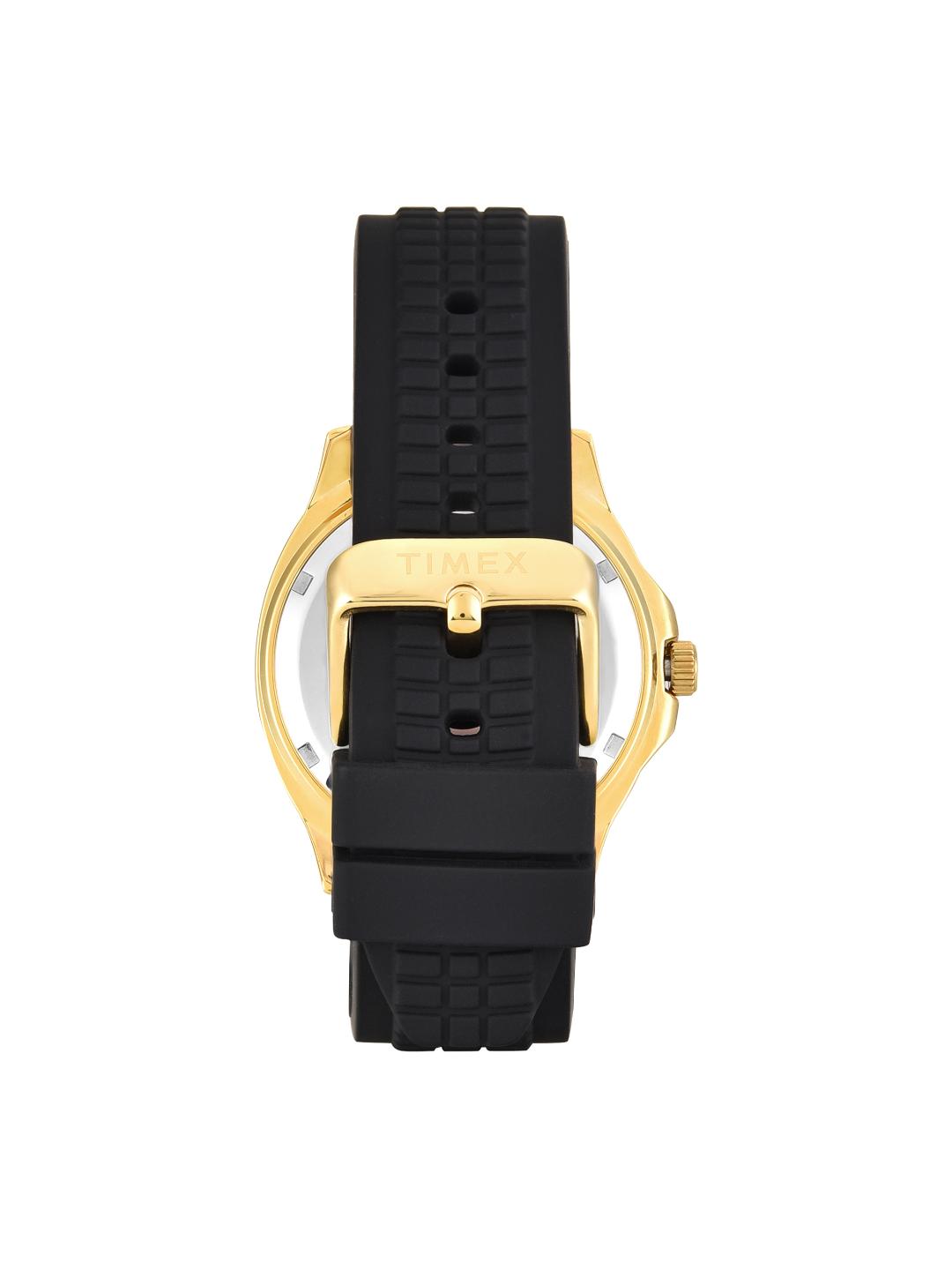 Timex Men 42 mm Quartz Analog Black Dial Silicon Strap Watch TWEG352SMU03