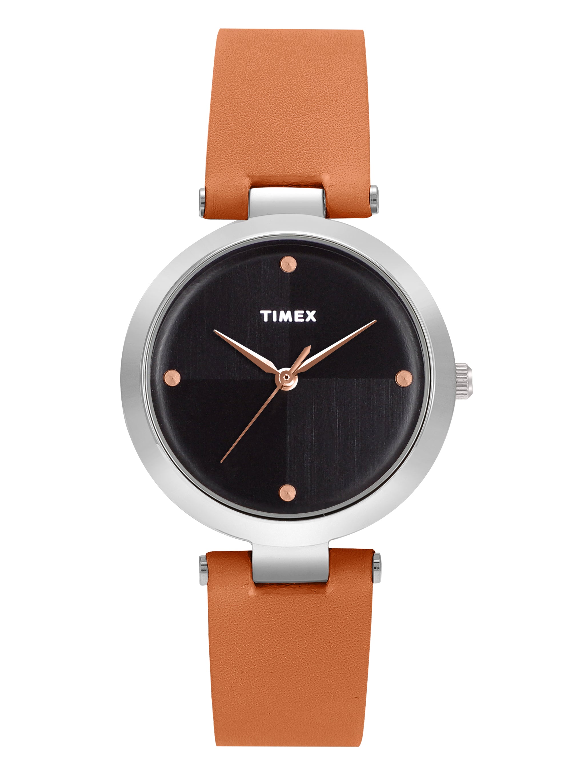 Timex 34 mm Black Dial Women Analog Watch TWEL11814