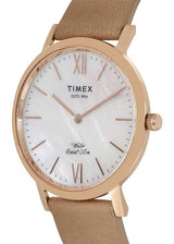 Timex 37 mm White Dial Women Analog Watch TWEL12604