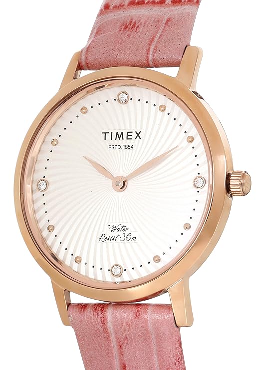 Timex 33 mm Silver Dial Women Analog Watch TWEL12703