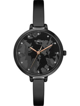 Timex 34 mm Analog Black Dial Women Watch TWEL128SMU03