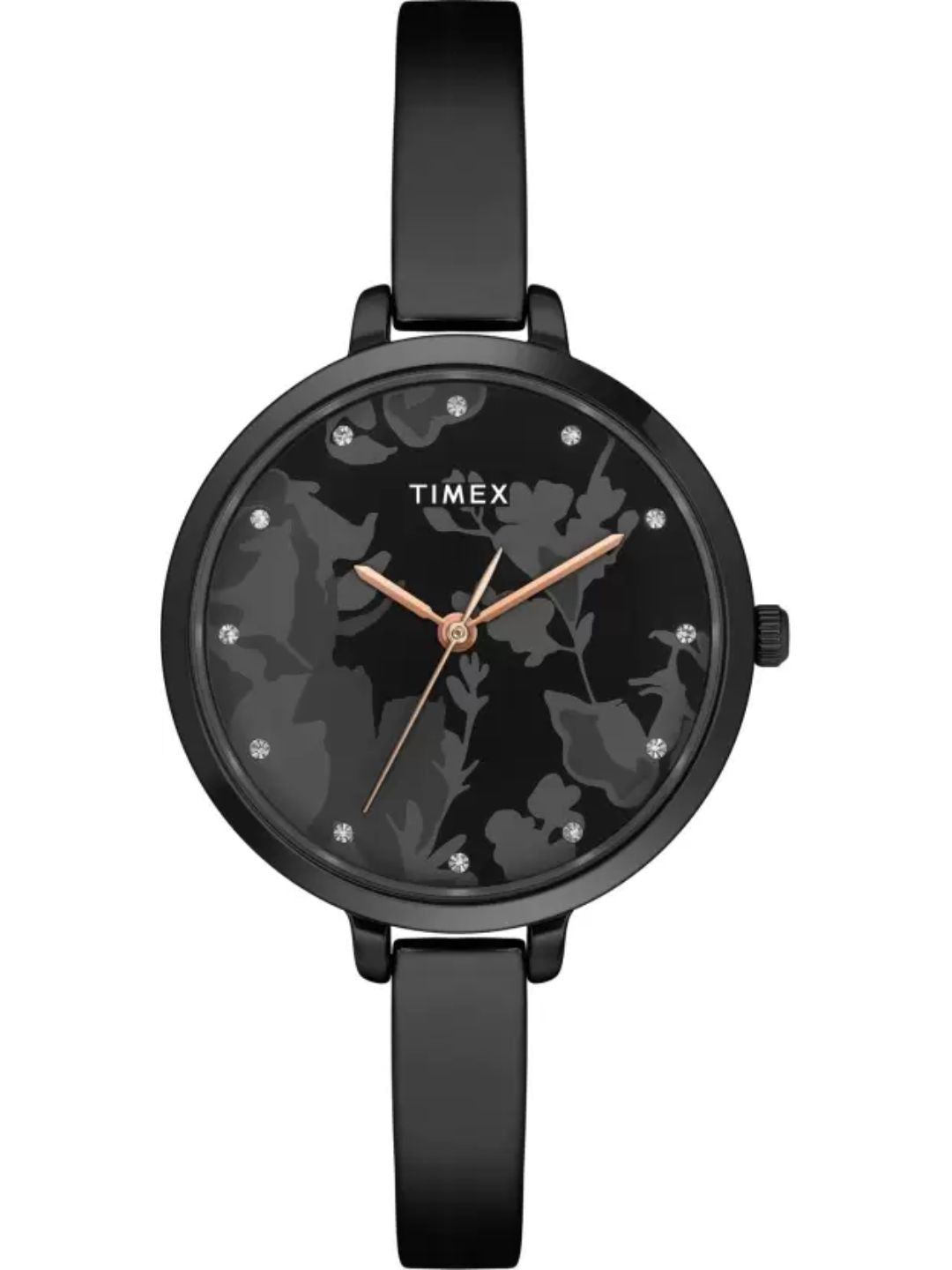 Timex 34 mm Analog Black Dial Women Watch TWEL128SMU03