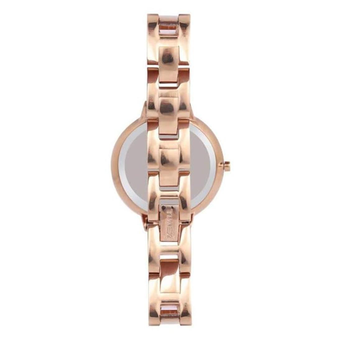 Timex Women 34 mm Size Burgundy Dial Analog Watch TWEL13403