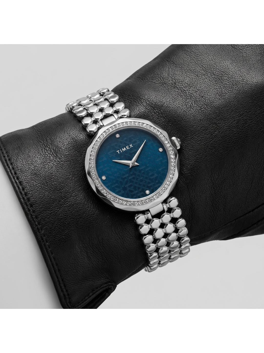 Timex Fria 34mm Blue Dial Analog Women Watch TWEL13906