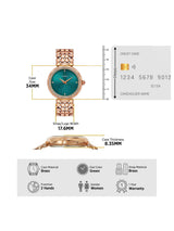 Timex Fria 34mm Green Dial Analog Women Watch TWEL13907