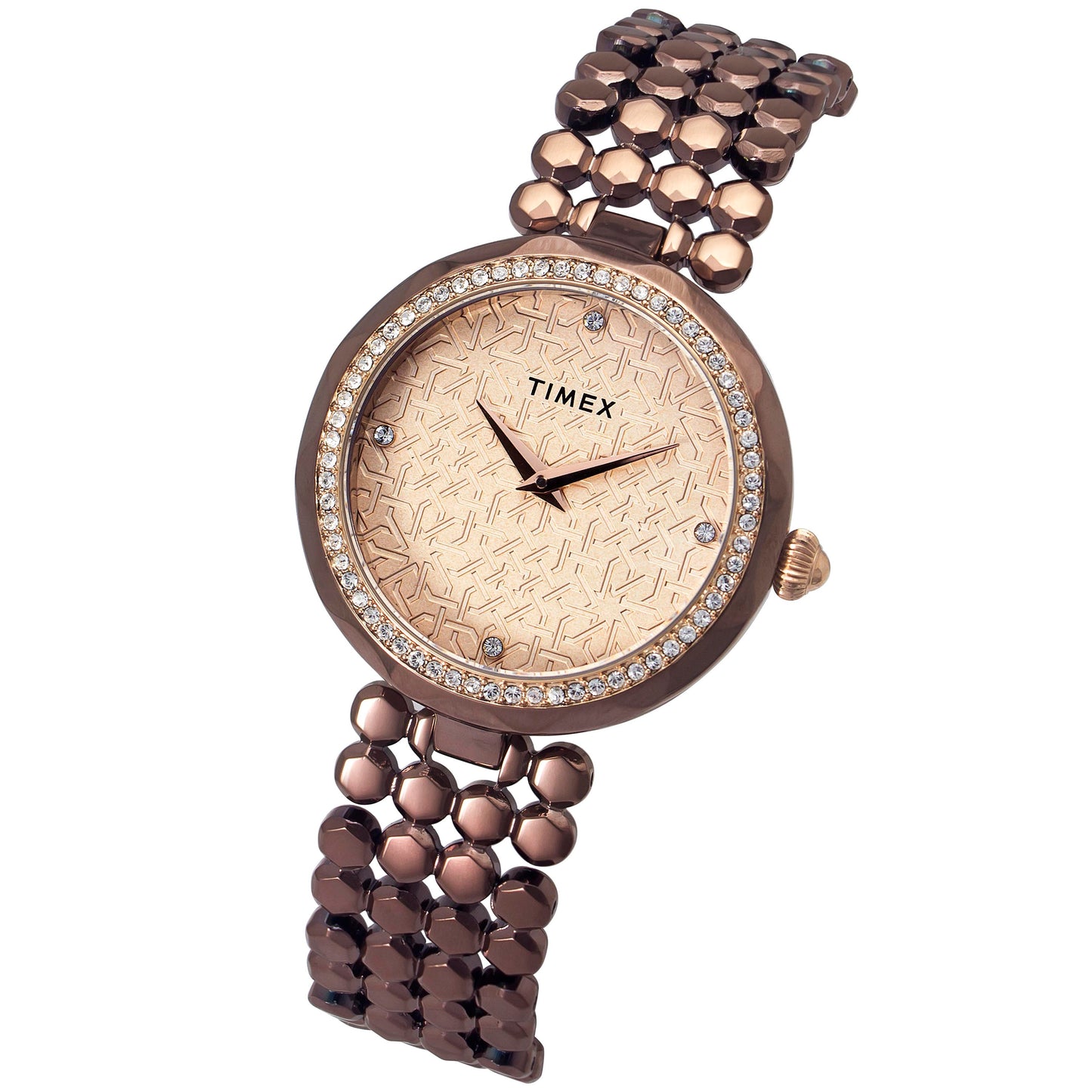 Timex Rose Gold Dial Women Analog Watch - TWEL13908