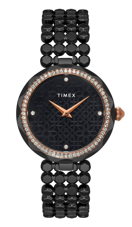 Timex Black Dial Women Analog Watch - TWEL13909